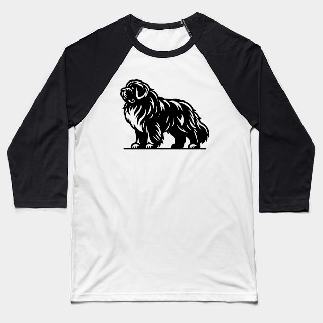 Newfoundland Dog Baseball T-Shirt by KayBee Gift Shop